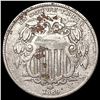1869 Shield Nickel NEARLY UNCIRCULATED