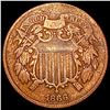 Image 1 : 1866 Two Cent Piece NEARLY UNCIRCULATED