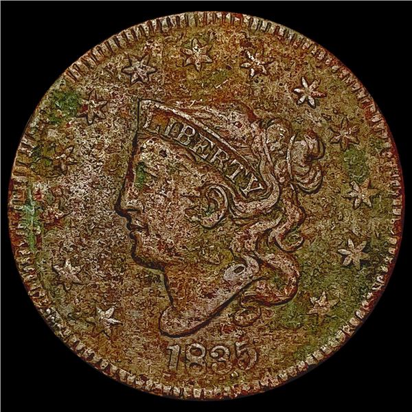 1835 Coronet Head Large Cent NICELY CIRCULATED