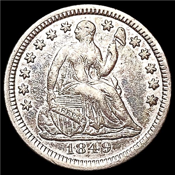1849 Seated Liberty Half Dime CLOSELY UNCIRCULATED