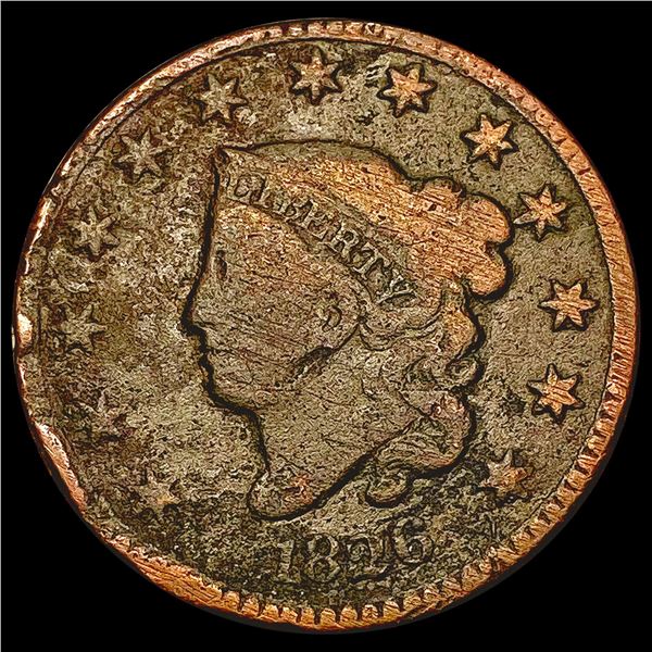 1826 Coronet Head Large Cent NICELY CIRCULATED