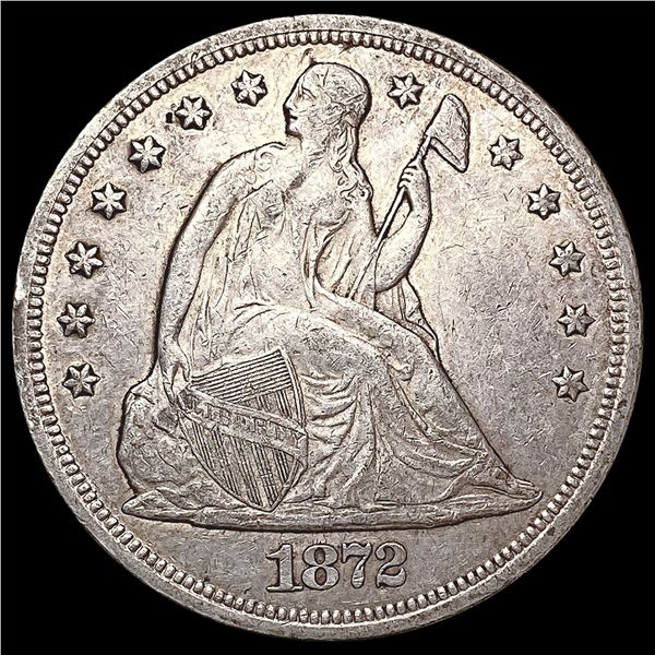1872 Seated Liberty Dollar CLOSELY UNCIRCULATED