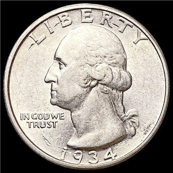 1934-D Washington Silver Quarter UNCIRCULATED