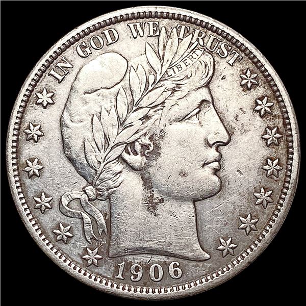 1906 Barber Half Dollar CLOSELY UNCIRCULATED