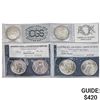 [2] 1922-S&1925-S Silver Peace Dollar AGA/ICGS