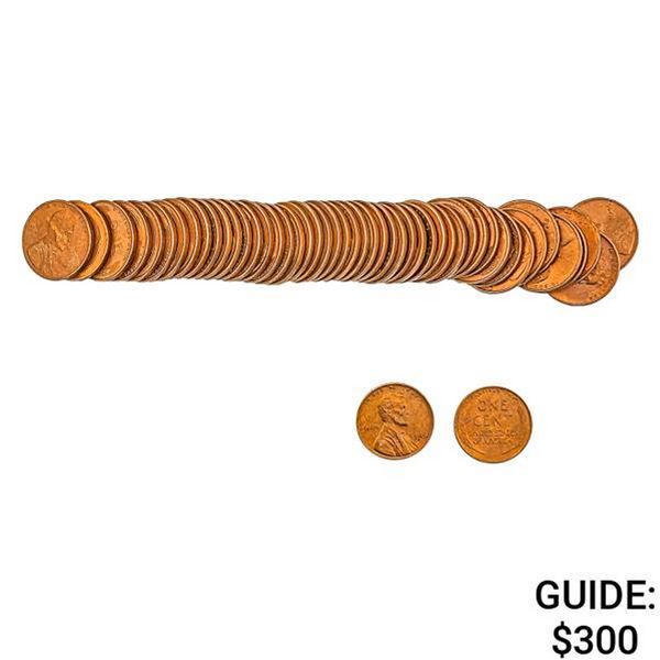 [50] 1945-S Wheat Cent   Roll