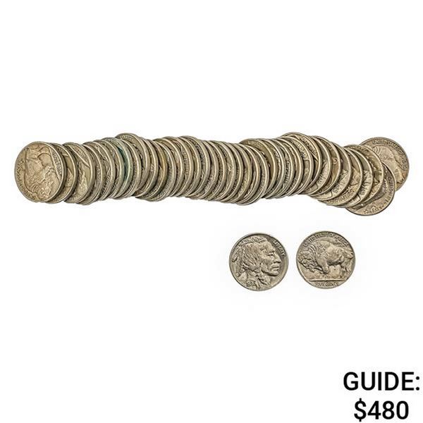 [40] 1930-1938 Buffalo Nickel  BU Roll