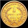 Image 2 : 1851 Rare Gold Dollar NEARLY UNCIRCULATED