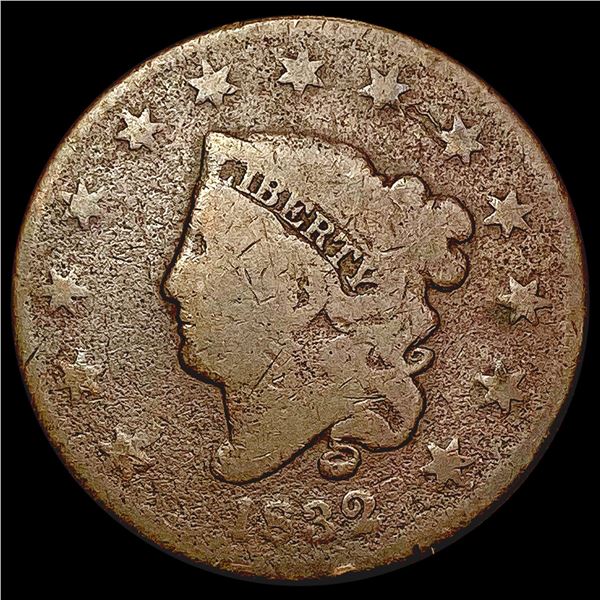1832 Coronet Head Large Cent NICELY CIRCULATED