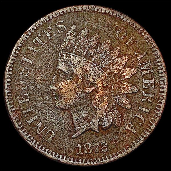 1872 Indian Head Cent NICELY CIRCULATED