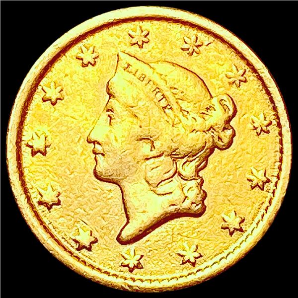 1851-O Rare Gold Dollar NEARLY UNCIRCULATED