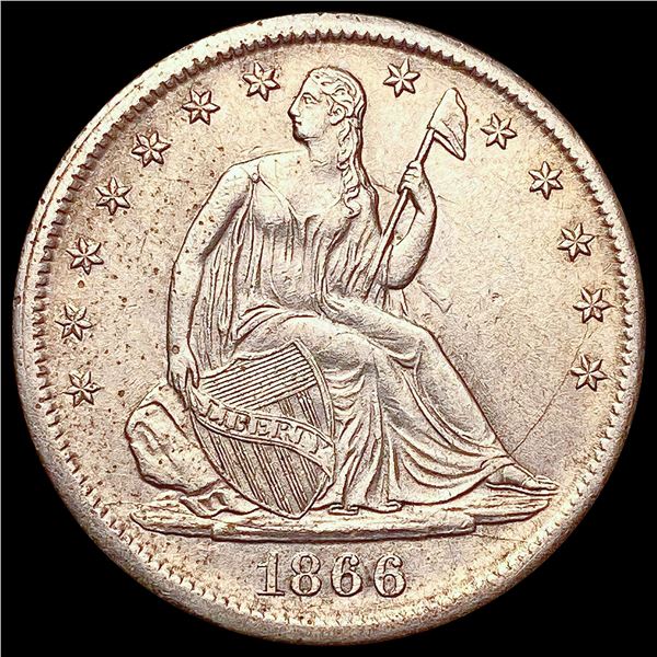 1866-S Seated Liberty Half Dollar HIGH GRADE