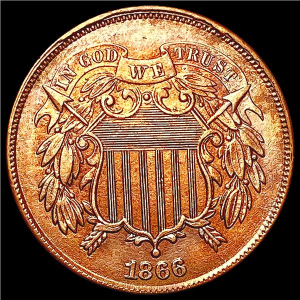 1866 Two Cent Piece UNCIRCULATED