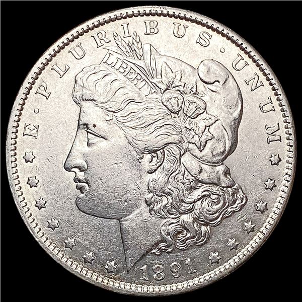 1891-S Morgan Silver Dollar CHOICE AU