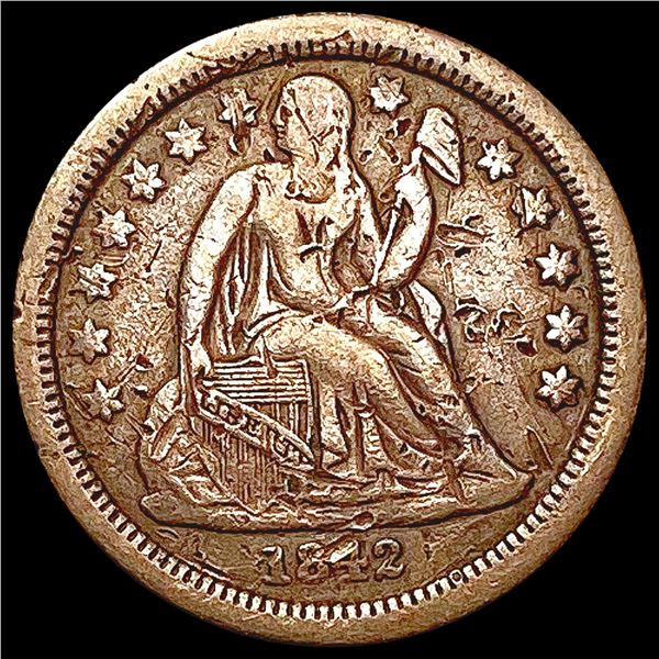 1842-O Seated Liberty Dime LIGHTLY CIRCULATED