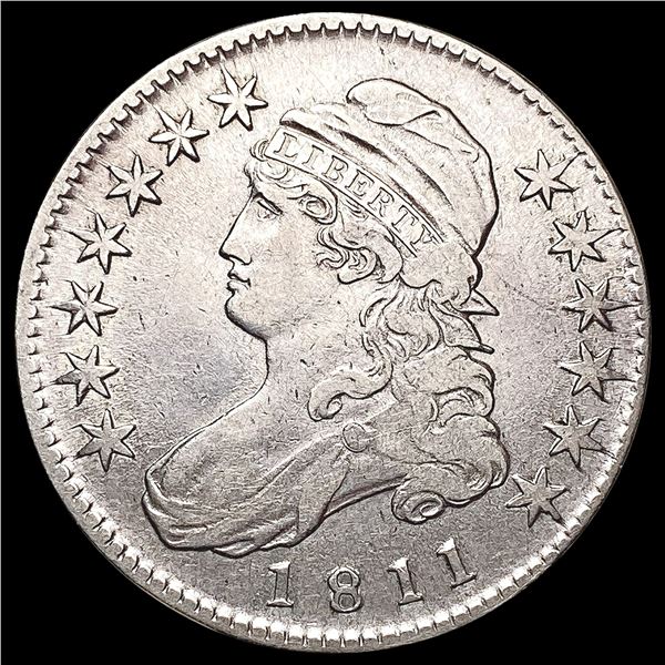 1811 Sm Dt. Capped Bust Half Dollar CLOSELY UNCIRC