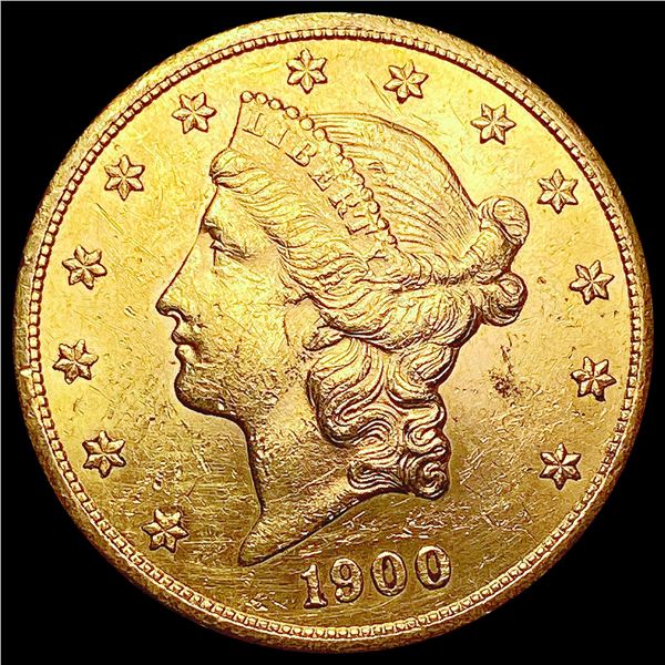 1900-S $20 Gold Double Eagle CLOSELY UNCIRCULATED