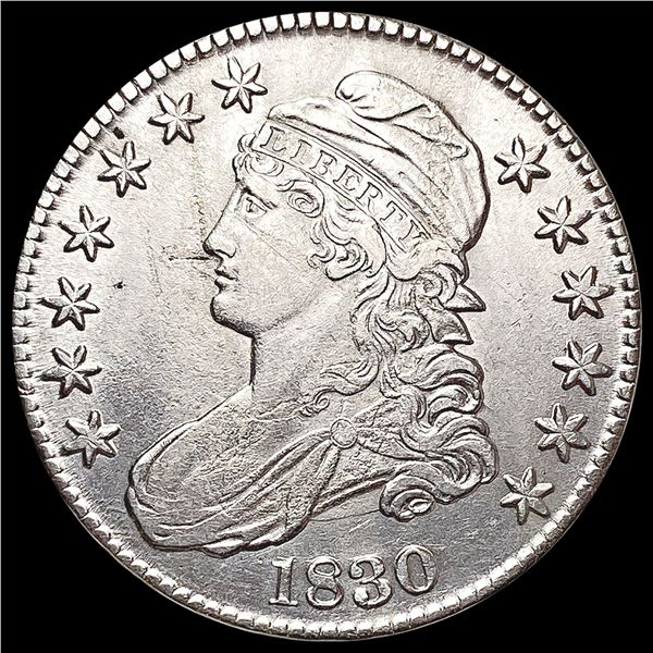 1830 Capped Bust Half Dollar CLOSELY UNCIRCULATED