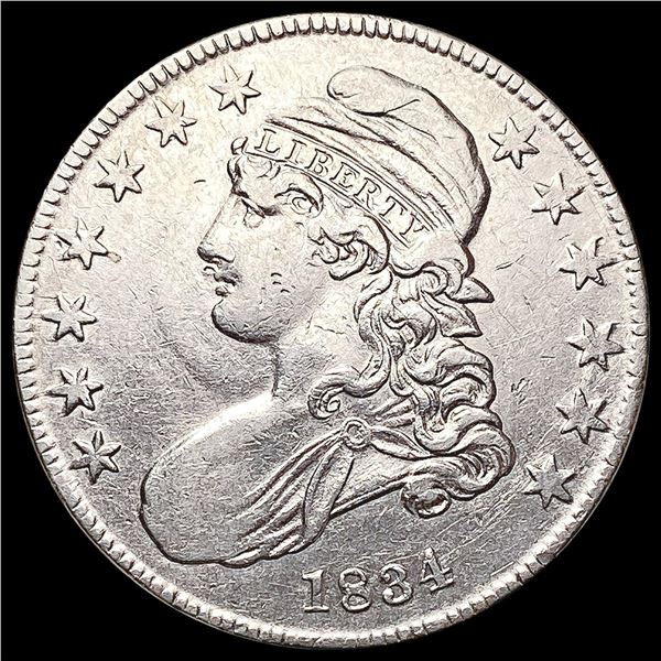 1834 Capped Bust Half Dollar CHOICE AU