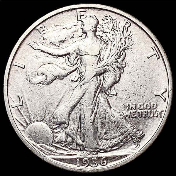 1936-S Walking Liberty Half Dollar CLOSELY UNCIRCU