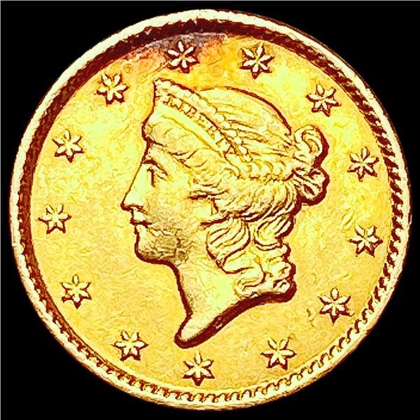 1853 Rare Gold Dollar NEARLY UNCIRCULATED