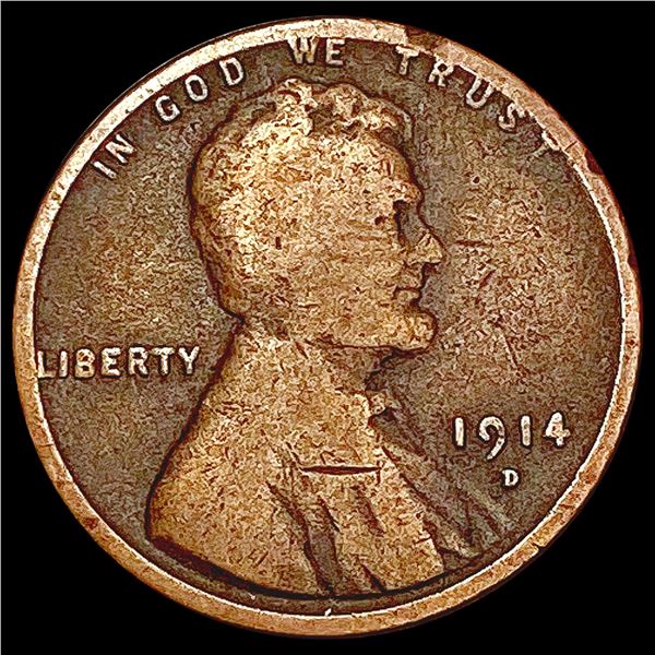 1914-D Wheat Cent NICELY CIRCULATED