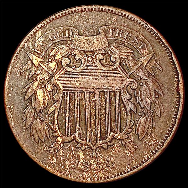 1864 Two Cent Piece CLOSELY UNCIRCULATED