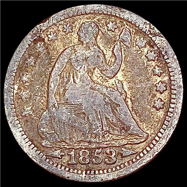 1853 Seated Liberty Half Dime NICELY CIRCULATED