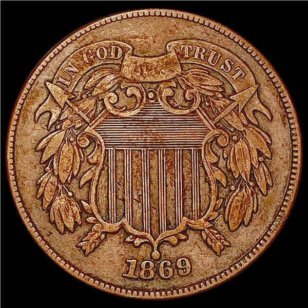 1869 Two Cent Piece CLOSELY UNCIRCULATED
