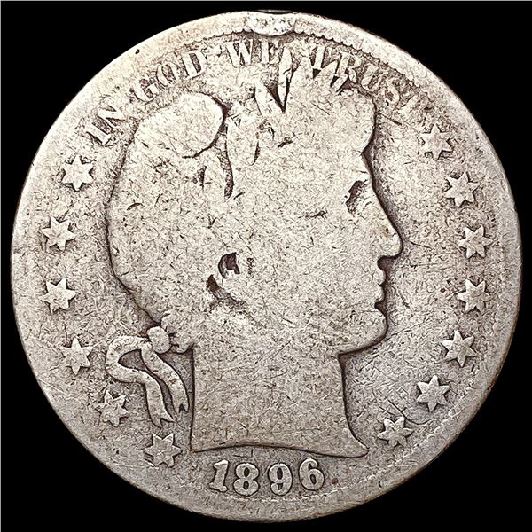 1896-S Barber Half Dollar NICELY CIRCULATED