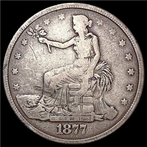 1877 Silver Trade Dollar NICELY CIRCULATED