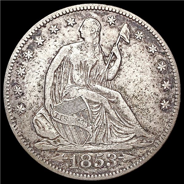 1853-O Seated Liberty Half Dollar NEARLY UNCIRCULA