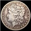 Image 1 : 1881-CC Morgan Silver Dollar LIGHTLY CIRCULATED