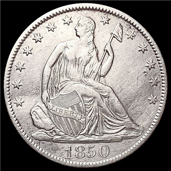1850-O Seated Liberty Half Dollar CHOICE AU