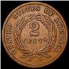 Image 2 : 1866 Two Cent Piece NEARLY UNCIRCULATED