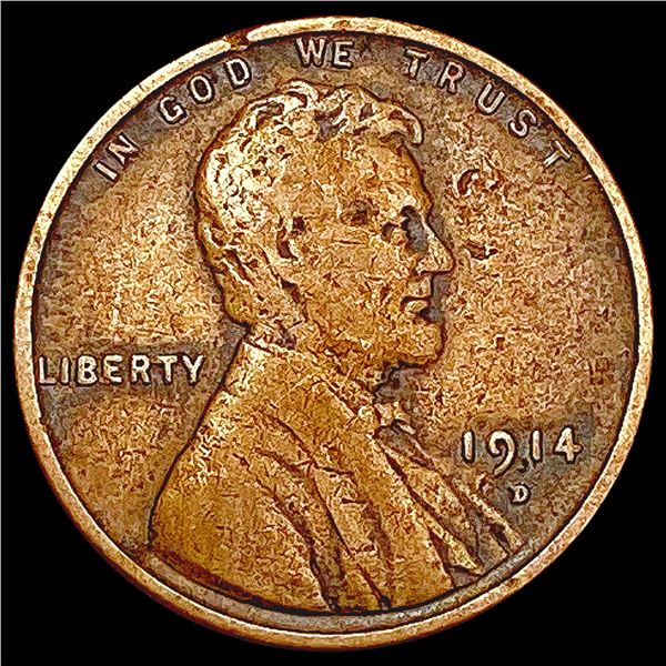 1914-D Wheat Cent LIGHTLY CIRCULATED