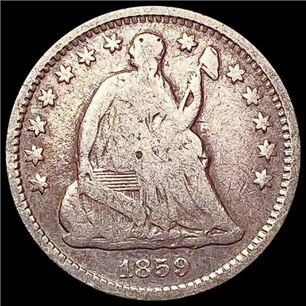 1859-O Seated Liberty Half Dime NICELY CIRCULATED