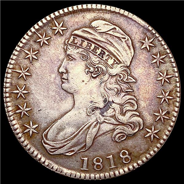 1818 Capped Bust Half Dollar CLOSELY UNCIRCULATED