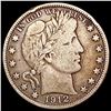 Image 1 : 1912-D Barber Half Dollar NICELY CIRCULATED