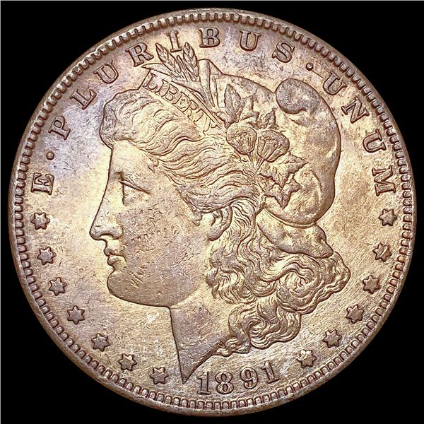 1891-CC Morgan Silver Dollar CLOSELY UNCIRCULATED