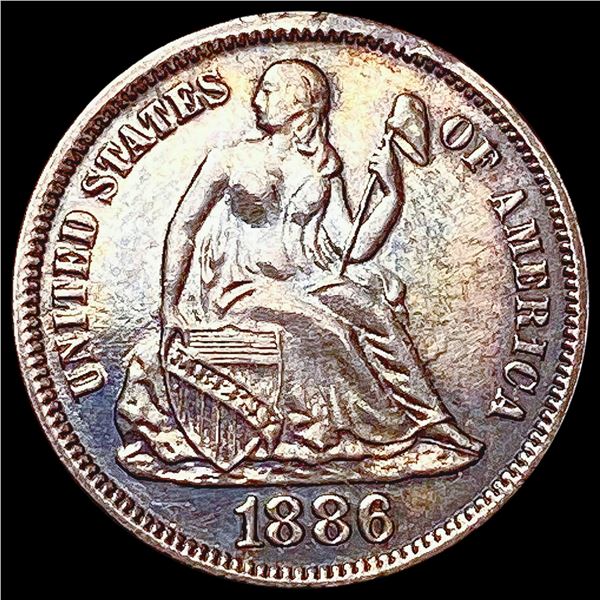 1886 Seated Liberty Dime CLOSELY UNCIRCULATED