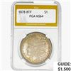 Image 1 : 1878 8TF Morgan Silver Dollar PGA MS64