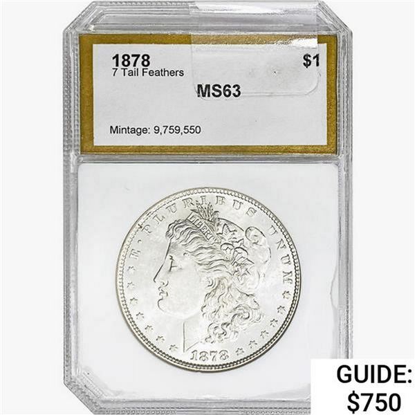 1878 Morgan Silver Dollar PCI MS63