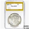 Image 1 : 1883-CC Morgan Silver Dollar PGA MS65