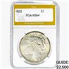Image 1 : 1928 Morgan Silver Dollar PGA MS64