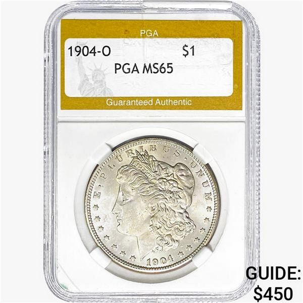 1904-O Morgan Silver Dollar PGA MS65