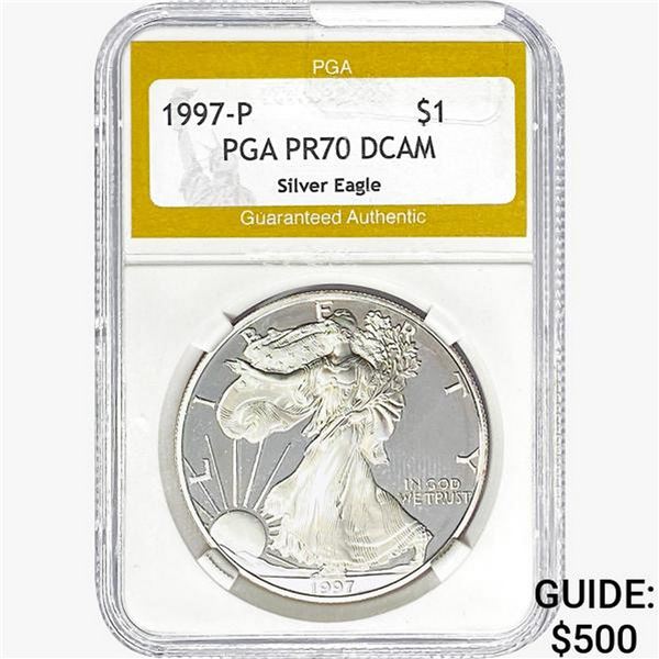 1997-P Silver Eagle PGA PR70 DCAM