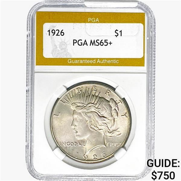 1926 Silver Peace Dollar PGA MS65+