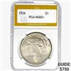 Image 1 : 1926 Silver Peace Dollar PGA MS65+
