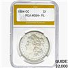 Image 1 : 1884-CC Morgan Silver Dollar PGA MS64+ PL